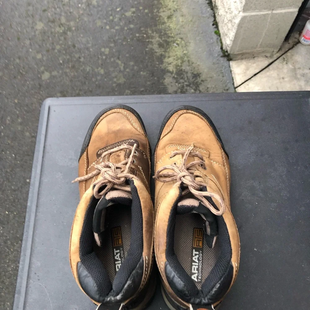 ARIAT Terrain ATS Style 70024 Brown Leather Hiking Work Boots Women’s Size 7.5B - Picture 11 of 13